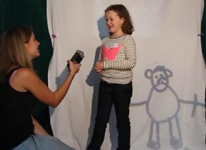 the little girl and her bear